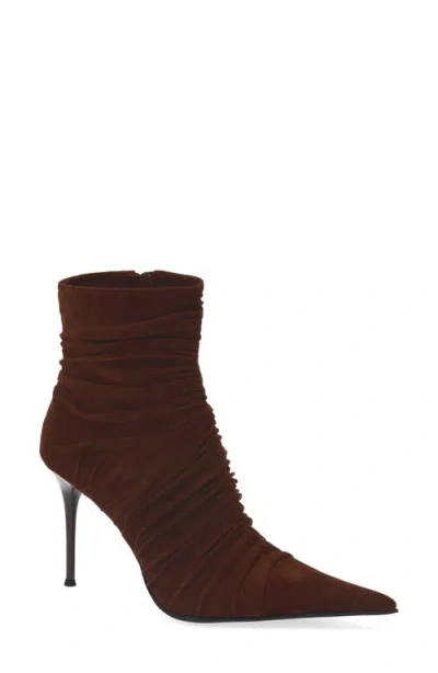 Jeffrey Campbell Let's Go Pointed Toe Bootie In Burgundy