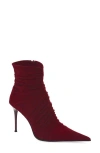 Jeffrey Campbell Let's Go Pointed Toe Bootie In Red