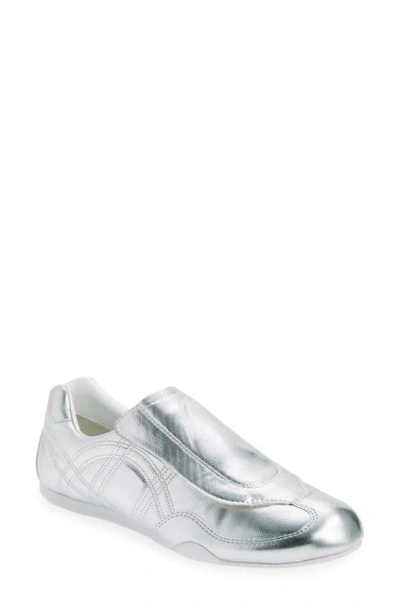 Jeffrey Campbell Leveling Trainer In Silver White