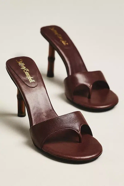Jeffrey Campbell Linet Thong Heels In Brown