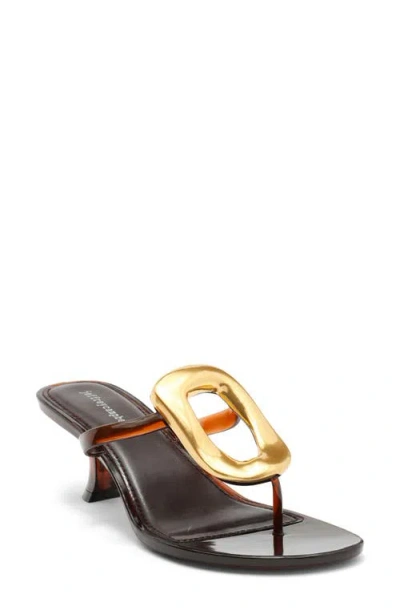 Jeffrey Campbell Linq Up Slide Sandal In Multi