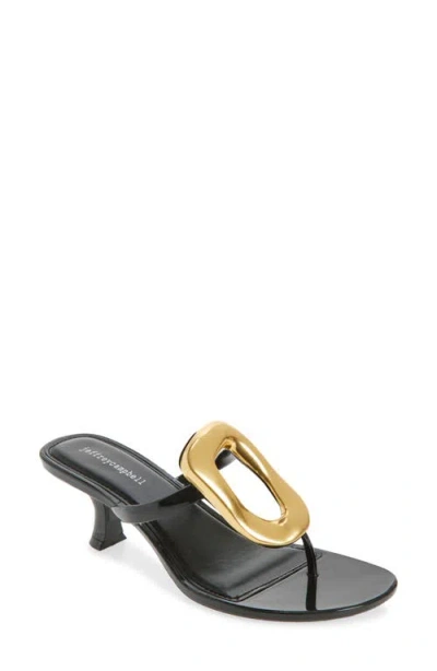 Jeffrey Campbell Linq Up Slide Sandal In Black