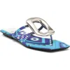 Jeffrey Campbell Linques Flip Flop In Blue