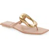 Jeffrey Campbell Linques-j Embellished T-strap Flat Jelly Sandals In Multi