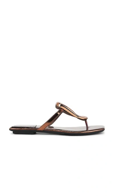 Jeffrey Campbell Linques Sandals In Bronze Metallic Bronze