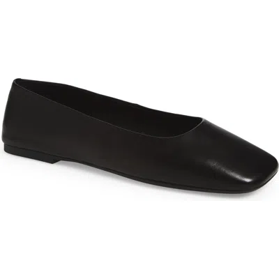 Jeffrey Campbell Listos Square Toe Flat In Animal Print