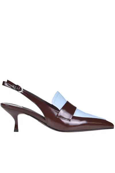 Jeffrey Campbell Literaure Slingback Pumps In Brown