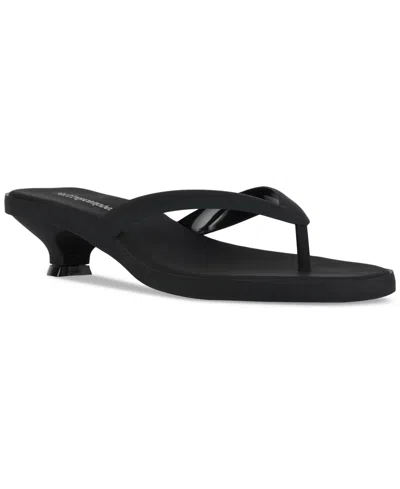 JEFFREY CAMPBELL LOLLIPOP JELLY KITTEN-HEEL THONG SANDALS