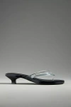 Jeffrey Campbell Lollipop Kitten-heel Jelly Thong Sandals In Clear