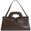 Jeffrey Campbell Lorelai Double Strap Leather Satchel In Khaki