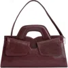 Jeffrey Campbell Lorelai Double Strap Leather Satchel In Wine