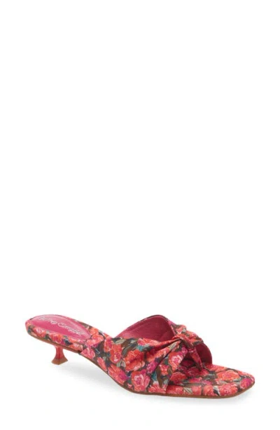 Jeffrey Campbell Lover Girl Kitten Heel Flip Flop In Multi