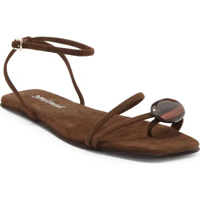 Jeffrey Campbell Lunara Ankle Strap Sandal In Brown