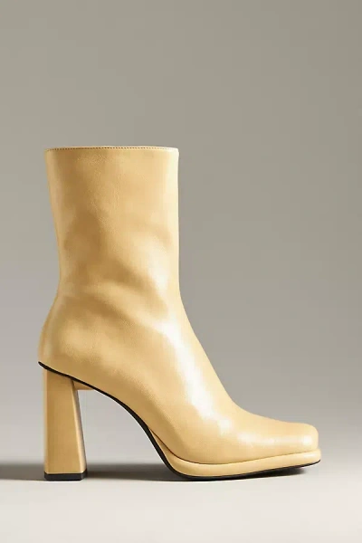Jeffrey Campbell Maximal Ankle Boots In Yellow