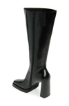 Jeffrey Campbell Maximal Knee High Boot In Black/black