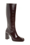 Jeffrey Campbell Maximal Knee High Boot In Brown
