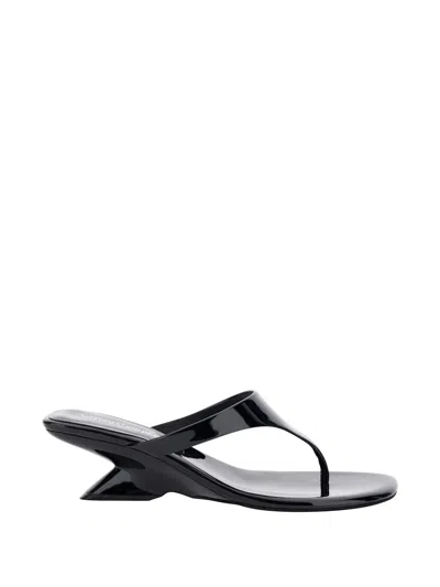 Jeffrey Campbell Medellin Patent Wedges With High Heel And Elegant Design In Black Leather For Women