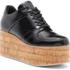 Jeffrey Campbell Merrill Platform Derby In Black Crinkle