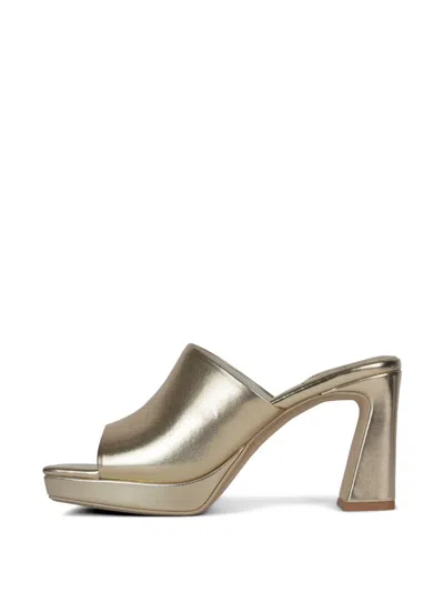 Jeffrey Campbell Metallic-finish Sandals In Gold