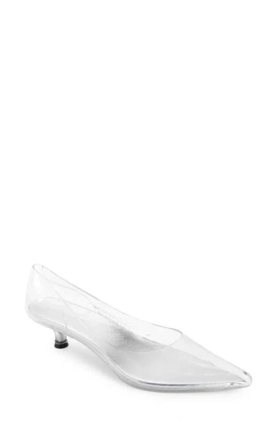 JEFFREY CAMPBELL MILLENNI POINTED TOE KITTEN HEEL PUMP