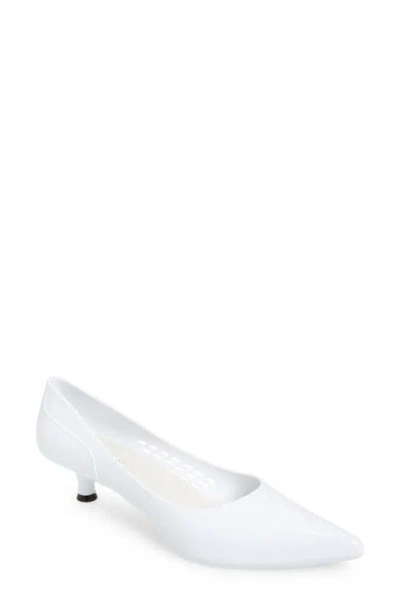 JEFFREY CAMPBELL MILLENNI POINTED TOE KITTEN HEEL PUMP