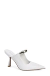 Jeffrey Campbell Mindful Pointed Toe Pump In White Silver