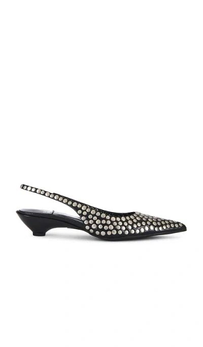 Jeffrey Campbell Monday Heels In Black Silver