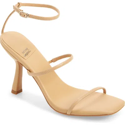 Jeffrey Campbell Monica Ankle Strap Sandal In Natural