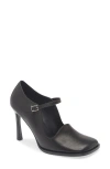 Jeffrey Campbell Moodie Mary Jane Pump In Black