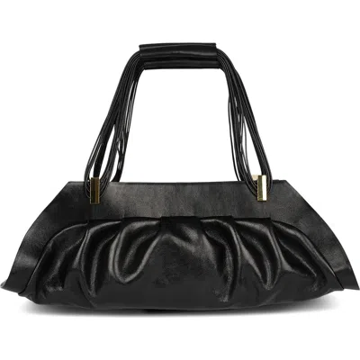 Jeffrey Campbell Mothership Leather Handbag In Black