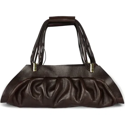 Jeffrey Campbell Mothership Leather Handbag In Brown