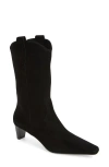 Jeffrey Campbell Mulhall Western Boot In Black Suede