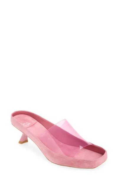 Jeffrey Campbell Muon Kitten Heel Sandal In Pink
