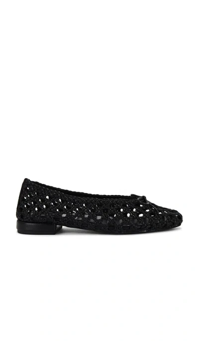 Jeffrey Campbell My Weave Flat In Black