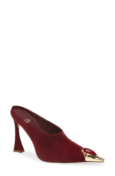 Jeffrey Campbell Naiad Mule In Burgundy
