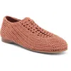 Jeffrey Campbell Nantucket Crochet Flat In Dusty Coral
