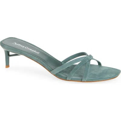 Jeffrey Campbell Nicoise Slide Sandal In Green