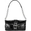 Jeffrey Campbell Night Out Leather Shoulder Bag In Black