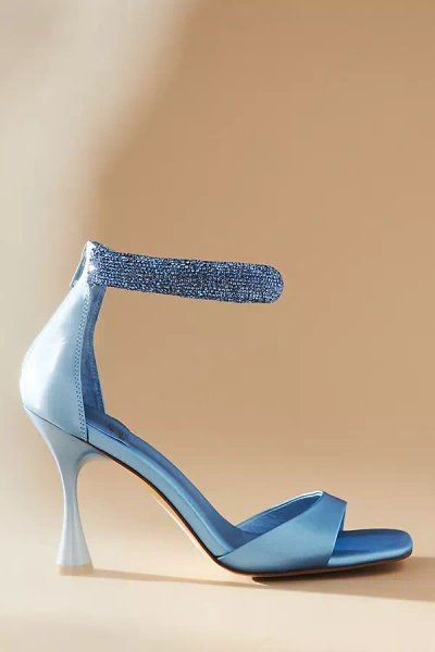 Jeffrey Campbell No Curfew Ankle-strap Heels In Blue