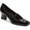 Jeffrey Campbell Nonfiction Penny Loafer Pump In Black Patent