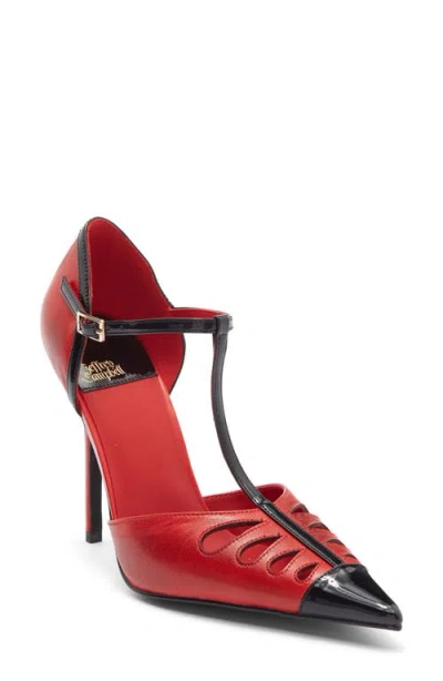 Jeffrey Campbell Nouvelle Pointed Toe Pump In Red