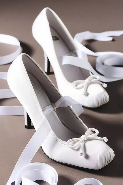 Jeffrey Campbell Nympha Satin Tie-up Pumps In Multi