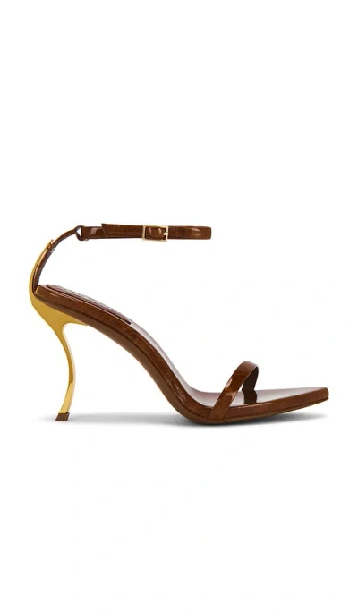 Jeffrey Campbell Obsession Sandal In Brown