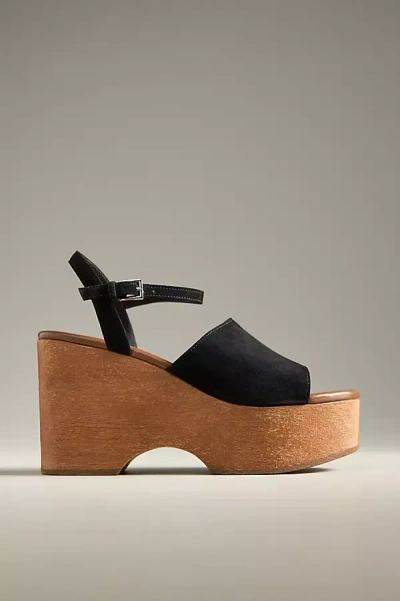 Jeffrey Campbell On Deck Clog Platform Sandals In Black