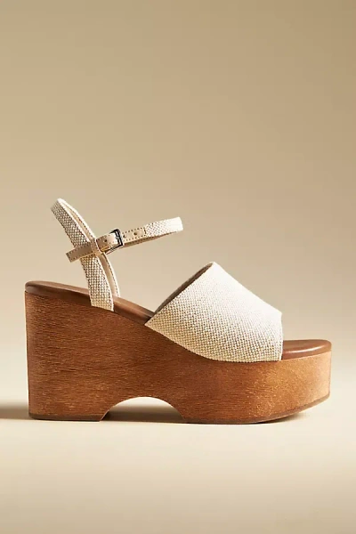 Jeffrey Campbell On Deck Platform Sandal In White