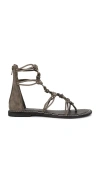 Jeffrey Campbell Origins Gladiators In Khaki Suede Combo