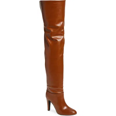 Jeffrey Campbell Overlook Over The Knee Boot In Dark Tan