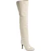 Jeffrey Campbell Overlook Over The Knee Boot In Ivory