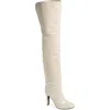 Jeffrey Campbell Overlook Over The Knee Boot In White