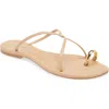Jeffrey Campbell Pacifico Slide Sandal In Beige Gold